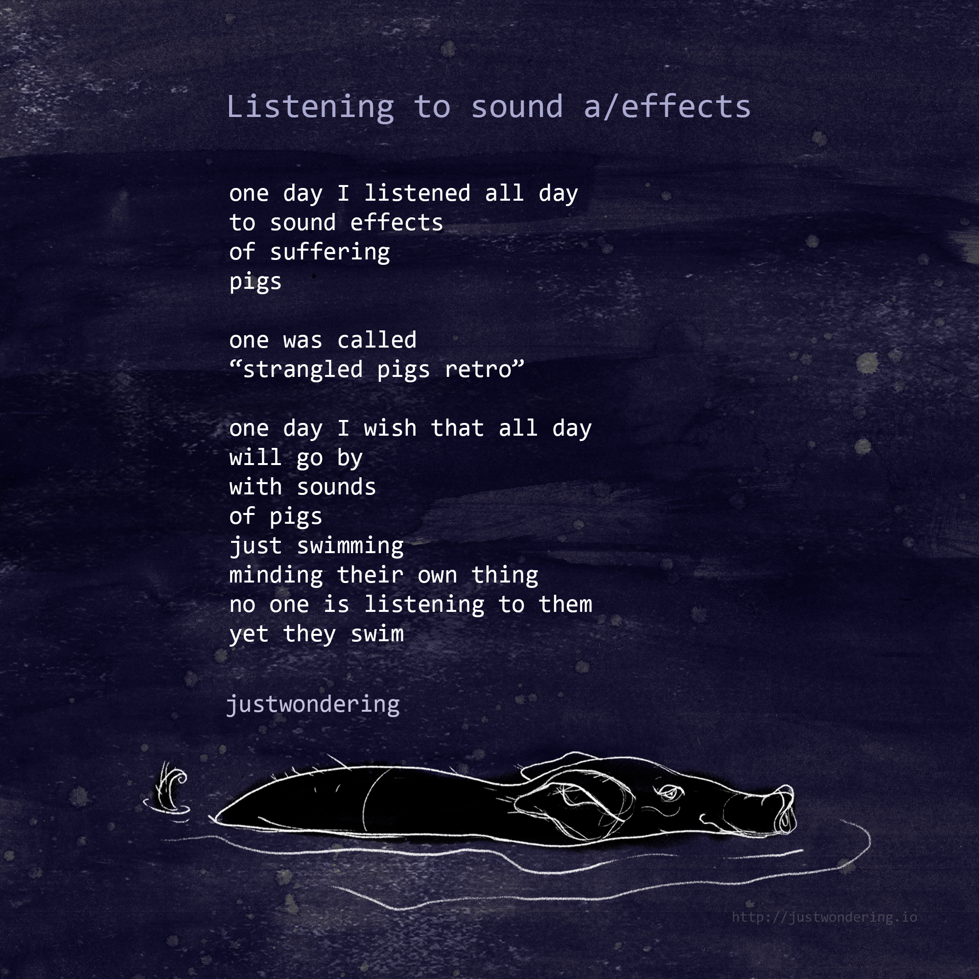 Poem-Listening to sound aeffects Poem-Listening to sound aeffects